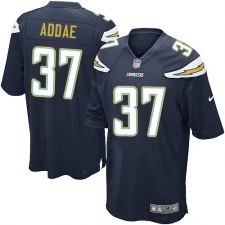 Men's Nike Los Angeles Chargers #37 Jahleel Addae Game Navy Blue Team Color NFL Jersey