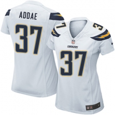 Women's Nike Los Angeles Chargers #37 Jahleel Addae Game White NFL Jersey