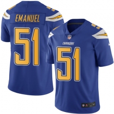 Youth Nike Los Angeles Chargers #51 Kyle Emanuel Limited Electric Blue Rush Vapor Untouchable NFL Jersey