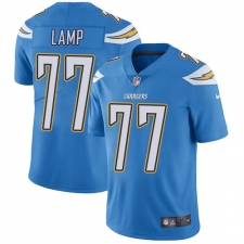 Men's Nike Los Angeles Chargers #77 Forrest Lamp Electric Blue Alternate Vapor Untouchable Limited Player NFL Jersey