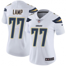 Women's Nike Los Angeles Chargers #77 Forrest Lamp Elite White NFL Jersey