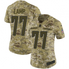 Women's Nike Los Angeles Chargers #77 Forrest Lamp Limited Camo 2018 Salute to Service NFL Jersey