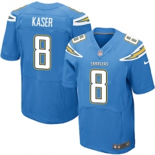 Men's Nike Los Angeles Chargers #8 Drew Kaser Elite Electric Blue Alternate NFL Jersey