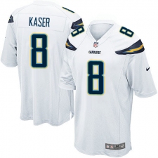 Men's Nike Los Angeles Chargers #8 Drew Kaser Game White NFL Jersey