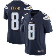 Men's Nike Los Angeles Chargers #8 Drew Kaser Navy Blue Team Color Vapor Untouchable Limited Player NFL Jersey