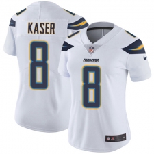 Women's Nike Los Angeles Chargers #8 Drew Kaser White Vapor Untouchable Limited Player NFL Jersey