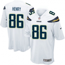 Men's Nike Los Angeles Chargers #86 Hunter Henry Game White NFL Jersey