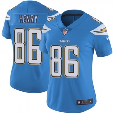 Women's Nike Los Angeles Chargers #86 Hunter Henry Electric Blue Alternate Vapor Untouchable Limited Player NFL Jersey