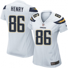 Women's Nike Los Angeles Chargers #86 Hunter Henry Game White NFL Jersey