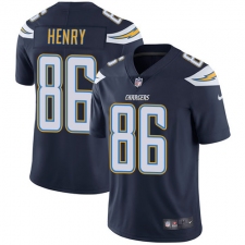 Youth Nike Los Angeles Chargers #86 Hunter Henry Elite Navy Blue Team Color NFL Jersey