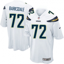 Men's Nike Los Angeles Chargers #72 Joe Barksdale Game White NFL Jersey