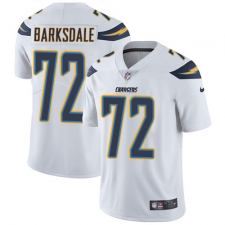 Men's Nike Los Angeles Chargers #72 Joe Barksdale White Vapor Untouchable Limited Player NFL Jersey