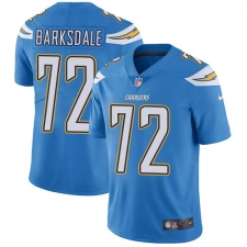 Youth Nike Los Angeles Chargers #72 Joe Barksdale Elite Electric Blue Alternate NFL Jersey