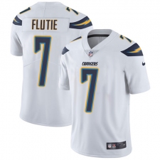 Youth Nike Los Angeles Chargers #7 Doug Flutie White Vapor Untouchable Limited Player NFL Jersey