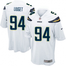 Men's Nike Los Angeles Chargers #94 Corey Liuget Game White NFL Jersey