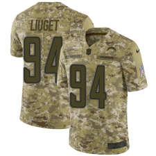 Men's Nike Los Angeles Chargers #94 Corey Liuget Limited Camo 2018 Salute to Service NFL Jersey