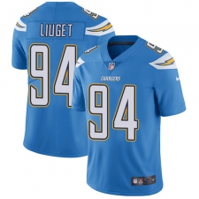Youth Nike Los Angeles Chargers #94 Corey Liuget Elite Electric Blue Alternate NFL Jersey