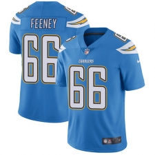 Youth Nike Los Angeles Chargers #66 Dan Feeney Elite Electric Blue Alternate NFL Jersey