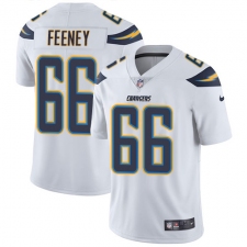 Youth Nike Los Angeles Chargers #66 Dan Feeney Elite White NFL Jersey