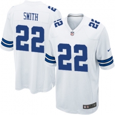 Men's Nike Dallas Cowboys #22 Emmitt Smith Game White NFL Jersey