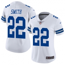 Women's Nike Dallas Cowboys #22 Emmitt Smith White Vapor Untouchable Limited Player NFL Jersey