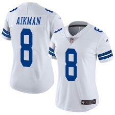Women's Nike Dallas Cowboys #8 Troy Aikman White Vapor Untouchable Limited Player NFL Jersey