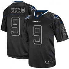 Men's Nike Dallas Cowboys #9 Tony Romo Elite Lights Out Black NFL Jersey