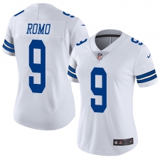 Women's Nike Dallas Cowboys #9 Tony Romo Elite White NFL Jersey