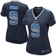 Women's Nike Dallas Cowboys #9 Tony Romo Limited Navy Blue Strobe NFL Jersey