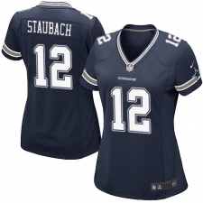 Women's Nike Dallas Cowboys #12 Roger Staubach Game Navy Blue Team Color NFL Jersey