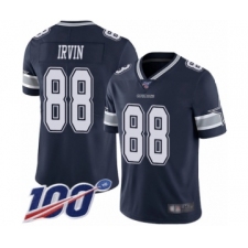 Men's Dallas Cowboys #88 Michael Irvin Navy Blue Team Color Vapor Untouchable Limited Player 100th Season Football Jersey