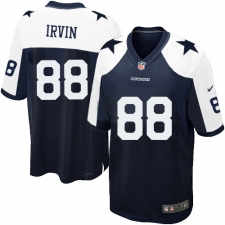 Men's Nike Dallas Cowboys #88 Michael Irvin Game Navy Blue Throwback Alternate NFL Jersey
