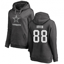 NFL Women's Nike Dallas Cowboys #88 Michael Irvin Ash One Color Pullover Hoodie