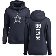 NFL Women's Nike Dallas Cowboys #88 Michael Irvin Navy Blue Backer Pullover Hoodie