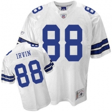 Reebok Dallas Cowboys #88 Michael Irvin Authentic White Legend Throwback NFL Jersey