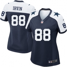 Women's Nike Dallas Cowboys #88 Michael Irvin Game Navy Blue Throwback Alternate NFL Jersey