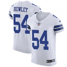 Men's Nike Dallas Cowboys #54 Chuck Howley Elite White NFL Jersey