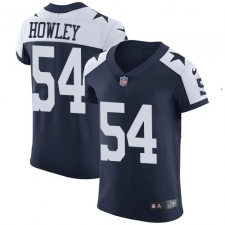 Men's Nike Dallas Cowboys #54 Chuck Howley Navy Blue Throwback Alternate Vapor Untouchable Elite Player NFL Jersey