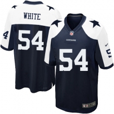 Men's Nike Dallas Cowboys #54 Randy White Game Navy Blue Throwback Alternate NFL Jersey