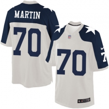 Men's Nike Dallas Cowboys #70 Zack Martin Limited White Throwback Alternate NFL Jersey