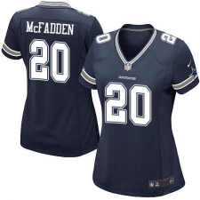 Women's Nike Dallas Cowboys #20 Darren McFadden Game Navy Blue Team Color NFL Jersey