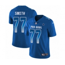 Men's Nike Dallas Cowboys #77 Tyron Smith Limited Royal Blue NFC 2019 Pro Bowl NFL Jersey