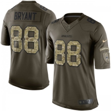 Men's Nike Dallas Cowboys #88 Dez Bryant Elite Green Salute to Service NFL Jersey