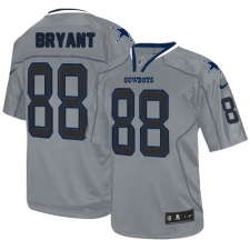 Men's Nike Dallas Cowboys #88 Dez Bryant Elite Lights Out Grey NFL Jersey