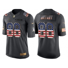 Men's Nike Dallas Cowboys #88 Dez Bryant Limited Black USA Flag Salute To Service NFL Jersey