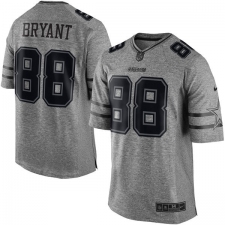 Men's Nike Dallas Cowboys #88 Dez Bryant Limited Gray Gridiron NFL Jersey