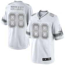 Women's Nike Dallas Cowboys #88 Dez Bryant Limited White Platinum NFL Jersey