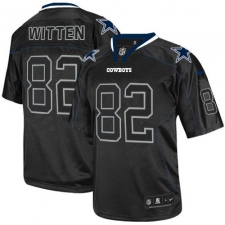 Men's Nike Dallas Cowboys #82 Jason Witten Elite Lights Out Black NFL Jersey