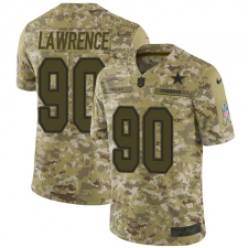 Men's Nike Dallas Cowboys #90 Demarcus Lawrence Limited Camo 2018 Salute to Service NFL Jersey