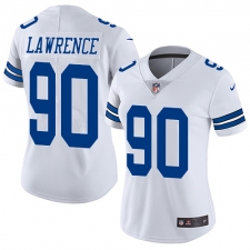 Women's Nike Dallas Cowboys #90 Demarcus Lawrence Elite White NFL Jersey
